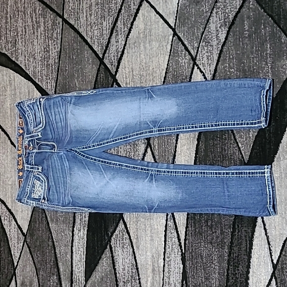 ROCK REVIVAL SHAYLEE RHINESTONES EASY-FIT SKINNY DENIM JEAN - Picture 5 of 16